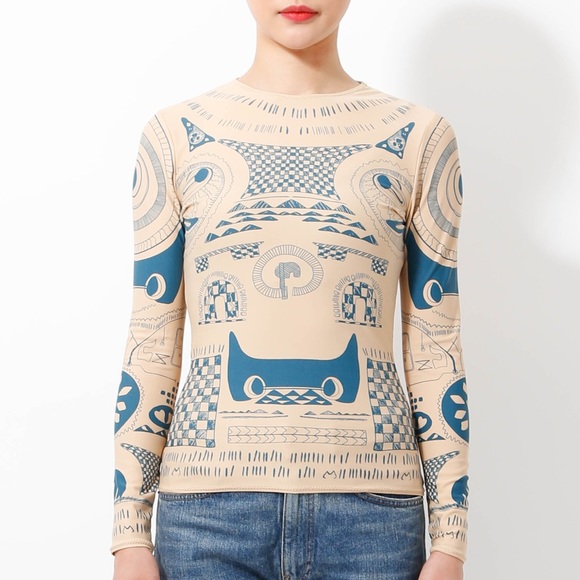 Maison Martin Margiela for H&M - Tromp L'Oeil Tattoo Top - Small - Circa 2012 - Picture 5 of 6